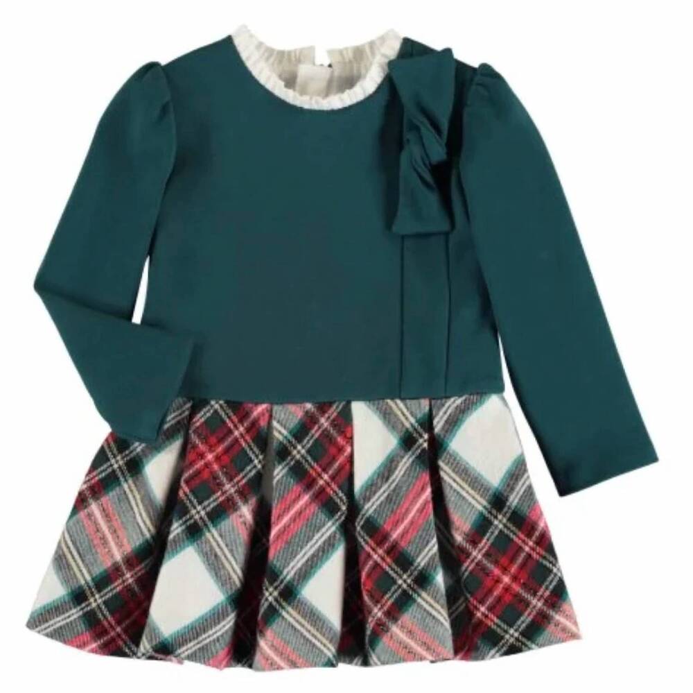 NEW MAYORAL girls casual dress in plaid
